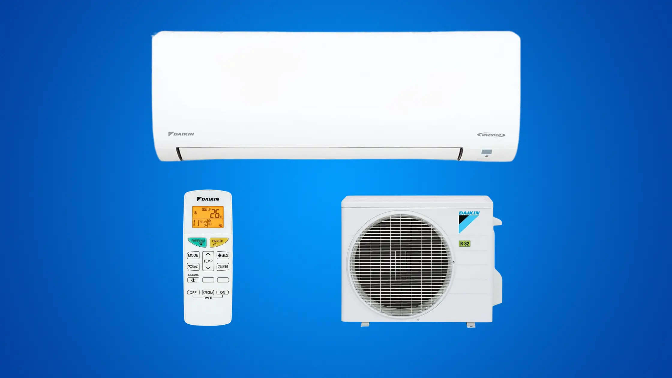 Ar Condicionado Split HW R-32 Inverter Daikin Ecoswing