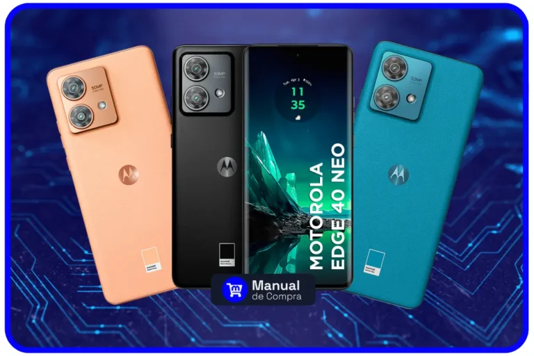 Motorola Edge 40 Neo é bom? Confira esse smartphone intermediário nas cores disponíveis: Peach Fuzz, Black Beauty e Caneel Bay, desenvolvidas em parceria com a Pantone.