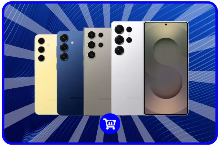 Melhores celulares Samsung em 2025 exibindo Galaxy S23, S24 e S25 em diferentes cores e tamanhos