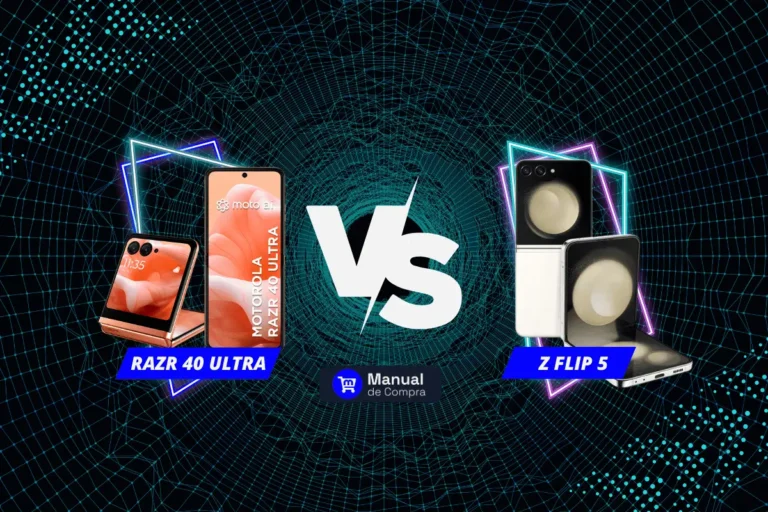 Qual é o melhor celular dobrável: Galaxy Z Flip 5 ou Motorola Razr 40 Ultra? Duelo de Smartphones dobráveis quem leva a melhor entre Samsung e Motorola.