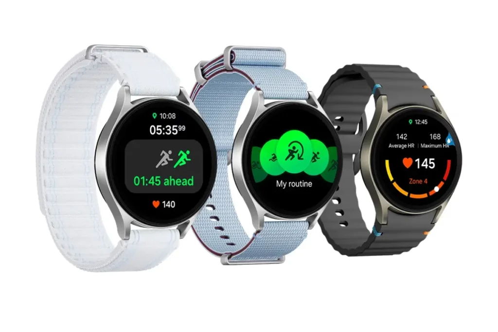 Top 10 Melhores Smartwatchs de 2025 14 Smartwatches com diferentes interfaces de monitoramento de saúde e exercícios em tela AMOLED