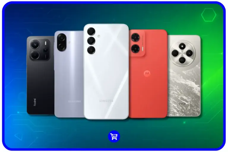 Melhores celulares até R$1.000 em 2025: Samsung Galaxy A16, Redmi Note 14, Moto G35 e Poco C75 lado a lado