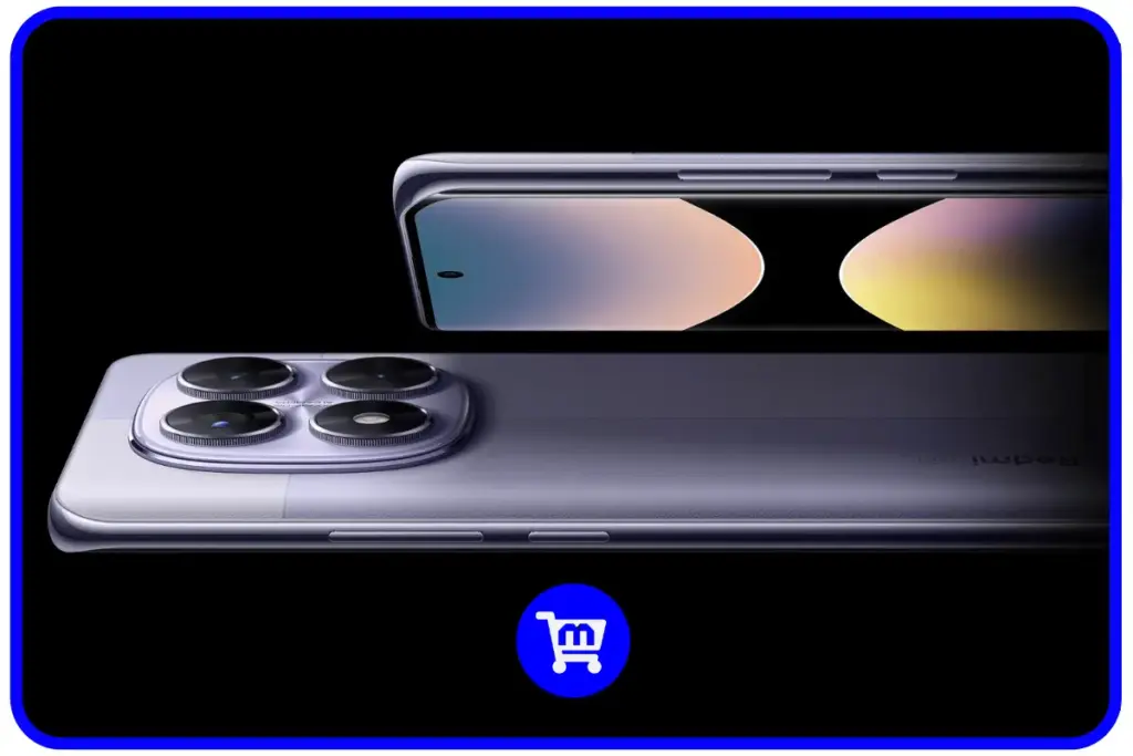 Xiaomi Redmi Note 14 Pro é bom? Análise Ficha Tecnica em 2025 3 Visão lateral do Redmi Note 14 Pro 5G na cor Roxo Lavanda mostrando a tela curva e o módulo de câmera.
