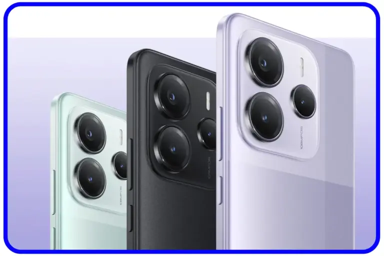 Redmi Note 14 5G é bom com seu conjunto triplo de câmeras e design premium nas cores verde, preto e branco