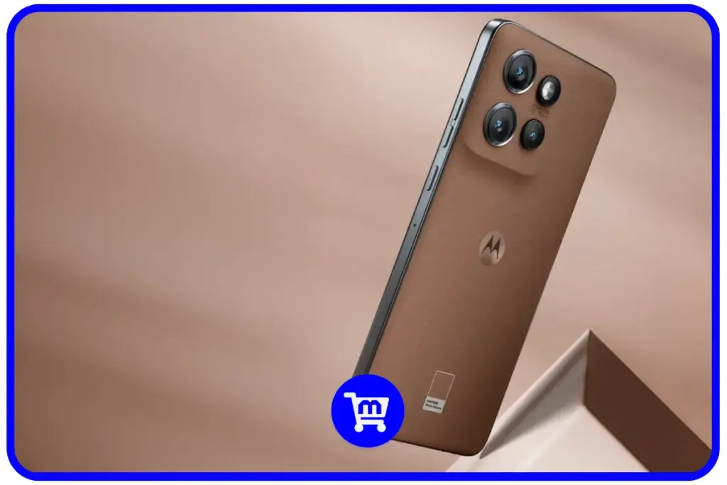 Os 10 Melhores Celulares Custo Benefício em 2025 22 Motorola Edge 50 Neo em três cores: preto, azul turquesa e branco/cinza claro, mostrando a traseira com o conjunto quadrado de câmeras.