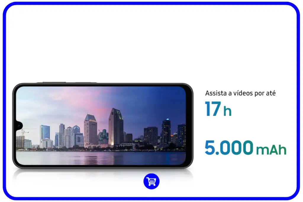 Samsung Galaxy A26 é bom? Análise Completa em 2025 6 Galaxy A26 bateria 5000mAh autonomia 17 horas reprodução vídeo