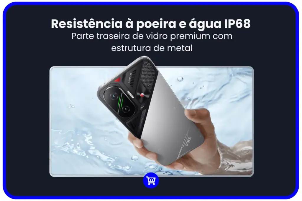 Poco F7 certificação IP68 resistência água poeira smartphone submerso proteção