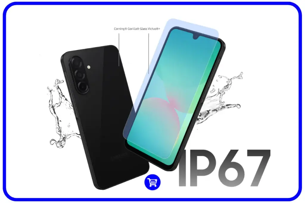 Samsung Galaxy A26 é bom? Análise Completa em 2025 2 Galaxy A26 certificação IP67 resistência água poeira Gorilla Glass Victus+