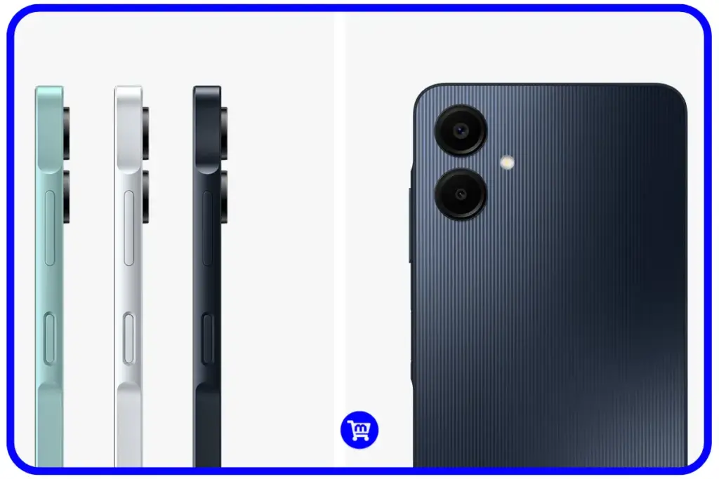 Moto G05 ou Galaxy A06? Qual Celular de 600 reais Comprar? 4 Galaxy A06 design cores disponíveis construção plástica texturizada