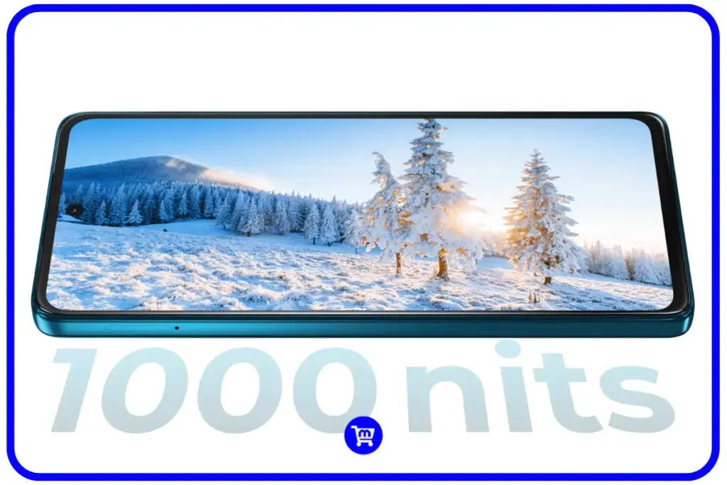 Galaxy A26 VS Moto G75! Qual Aparelho de R$1.500 Comprar? 6 Moto G75 tela 1000 nits brilho paisagem invernal montanhas neve árvores qualidade display