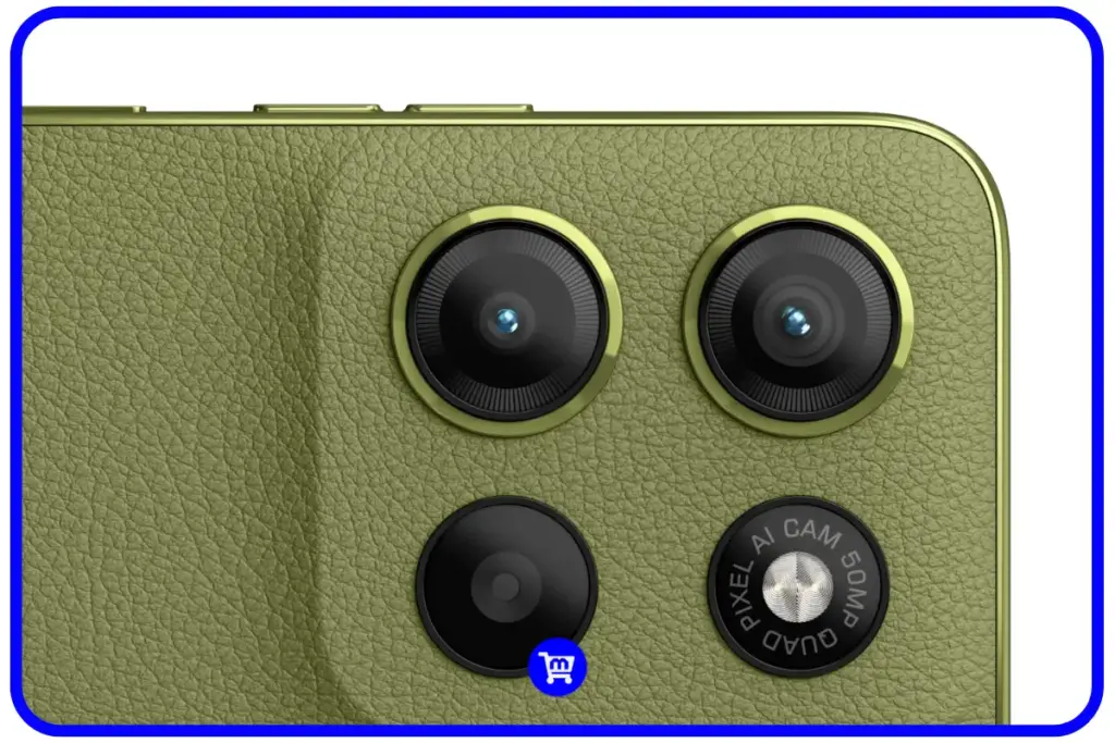 Moto G15 é bom? Análise Completa em 2025 5 Sistema duplo de câmeras do Moto G15 com sensor principal de 50MP em acabamento verde