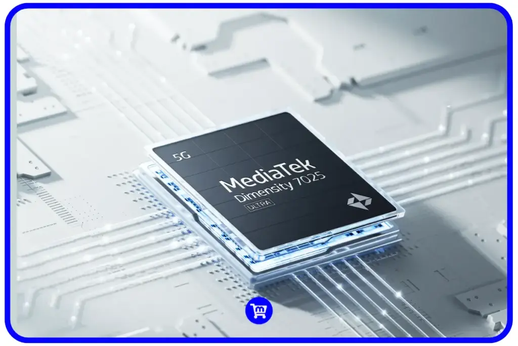 Poco M7 Pro é bom? Análise Completa da Ficha Técnica e Preços em 2025 5 Processador MediaTek Dimensity 7025 Ultra em fundo de placa-mãe digital