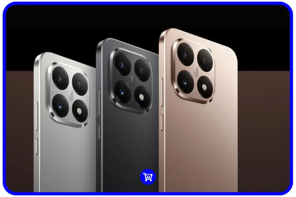 Xiaomi 15T vale a Pena Comprar? Análise e Preços do Lançamento da Xiaomi de 2025 3 Xiaomi 15T em três cores: branco, preto e rose gold (ouro rosado), exibindo o design elegante com módulo de câmera quadrado e acabamento premium.