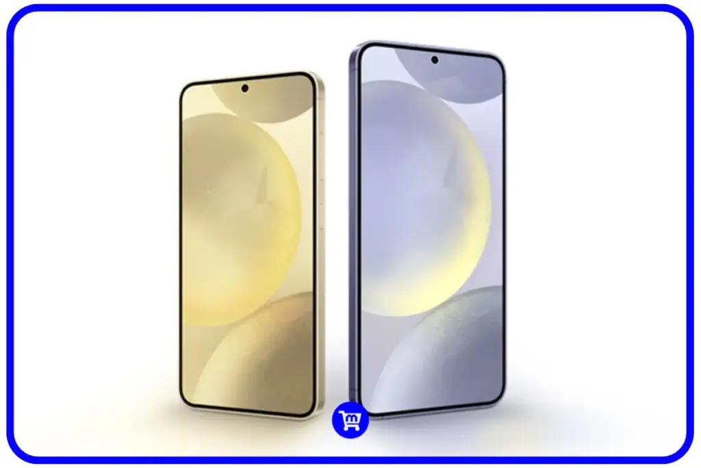 Tela AMOLED QHD+ de 6,7 polegadas do Galaxy S24 Plus nas cores Creme e Cinza