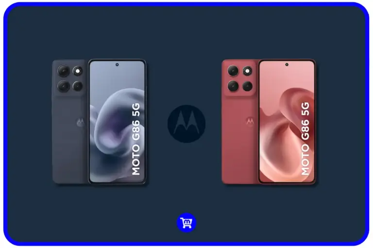 Moto G86 é bom? Smartphone nas cores grafite e vermelho mostrando design completo frontal e traseiro