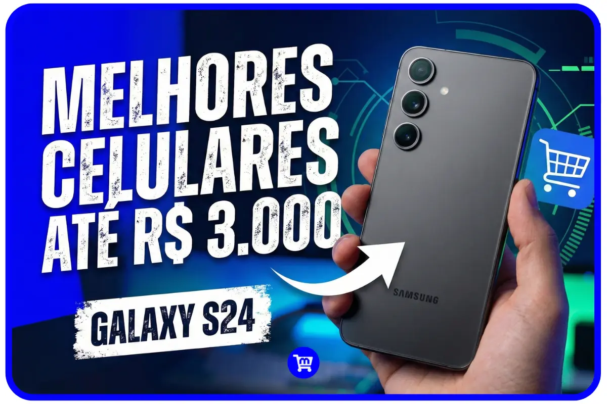 Conheça os melhores celulares até R$ 3.000 em 2026. Análise completa com Galaxy S24, Motorola Edge 60 Pro, Poco F7 e mais. Confira nossa lista dos 7 melhores