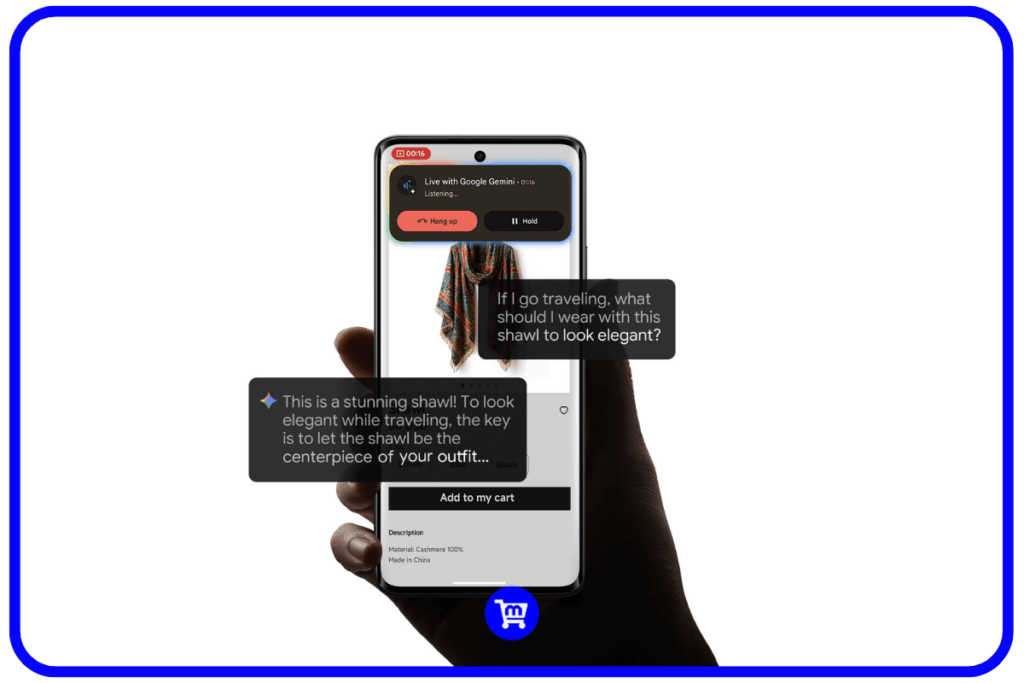 Redmi Note 15 4G é bom? Vale a pena a versão de entrada? 9 Redmi Note 15 4G exibindo o Google Gemini em funcionamento durante uma chamada de voz ao vivo