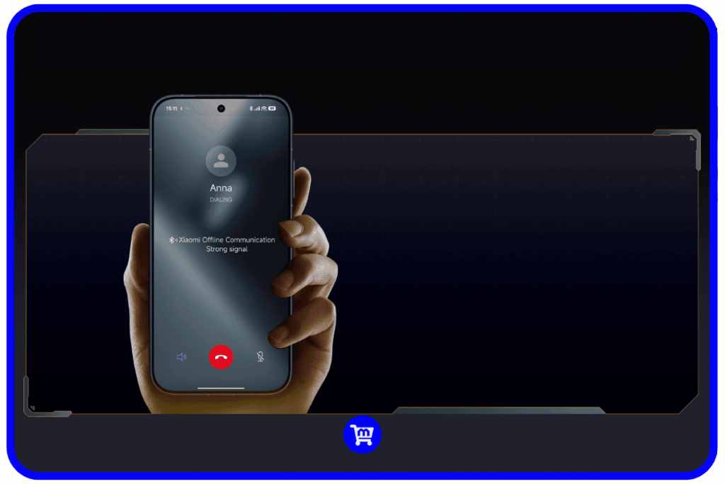 Poco X8 Pro exibindo a tela de chamada com o recurso Xiaomi Offline Communication ativo