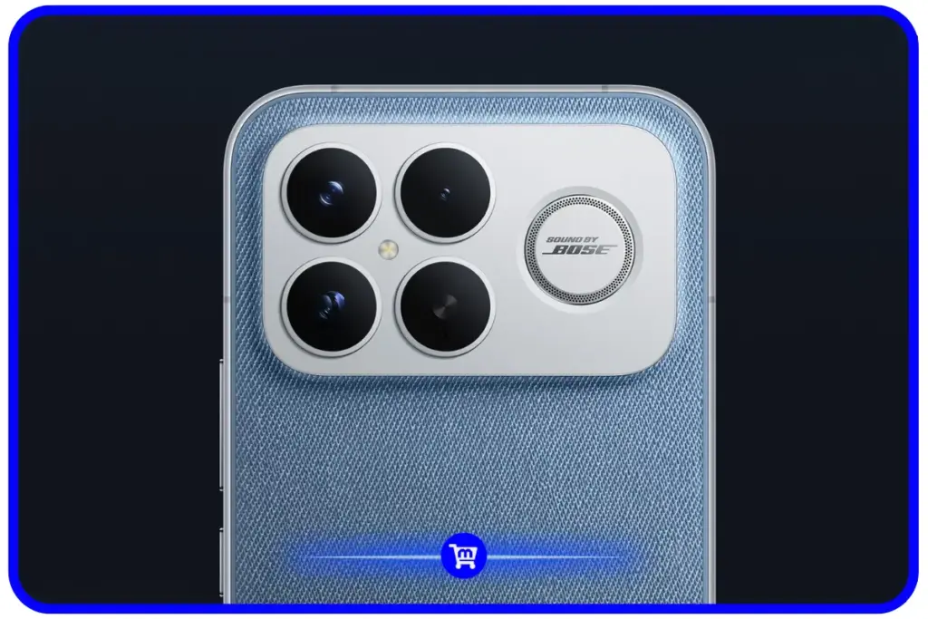 Poco F8 Ultra Vale a Pena em 2026? Análise Completa 7 Módulo de câmeras triplas do Poco F8 Ultra com selo Sound by Bose