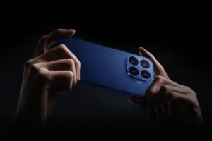 Câmeras do Xiaomi 17T Pro em destaque: módulo Leica com quatro lentes na versão azul