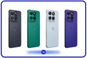 Motorola Edge 70 Fusion em quatro opções de cor: Silhouette, Blue Surf, Country Air e edição especial