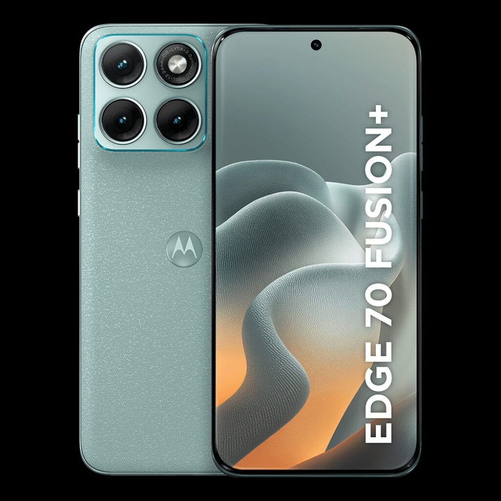 Motorola Edge 70 Fusion Plus na cor Verde Claro