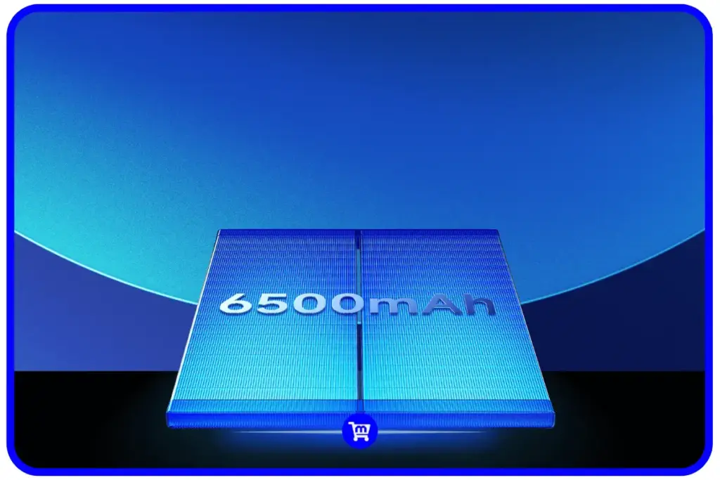 Bateria de 6.500 mAh do Redmi Note 15 Pro Plus, com carregamento de 100W.