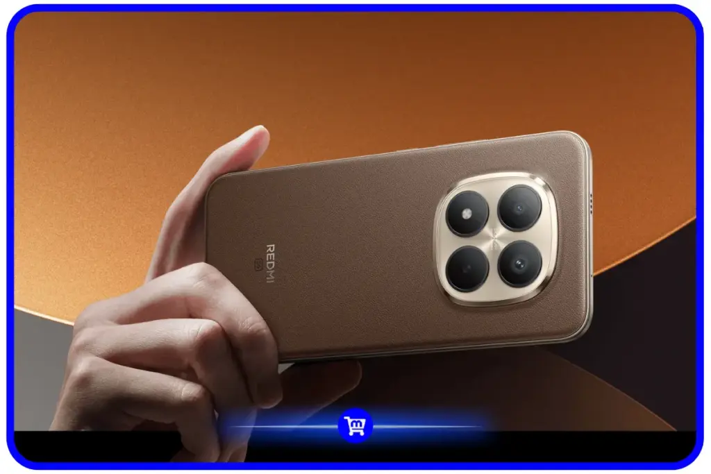Traseira de couro do Redmi Note 15 Pro Plus com a câmera principal de 200 MP em destaque.