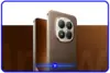 Redmi Note 15 Pro Plus vale a pena? Modelo Mocha Brown de frente e verso, com acabamento em couro.