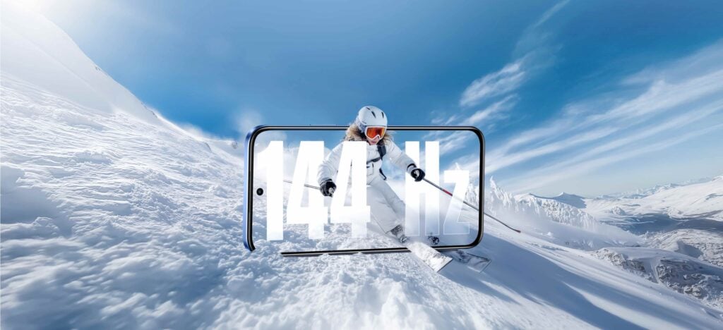 realme C85 é bom? Confira ficha técnica e diferenciais do modelo chinês resistente à água 3 Tela do realme C85 com destaque para a taxa de atualização de 144 Hz