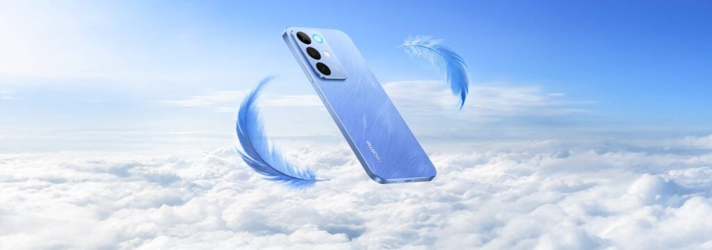 realme C85 é bom? Confira ficha técnica e diferenciais do modelo chinês resistente à água 2 Variante azul-claro do realme C85