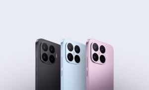 Xiaomi 17T nas cores Preto, Azul e Violta