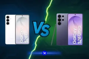 Samsung Galaxy S26 Ultra vs S26 Plus em 2026: câmera, tela, desempenho, bateria e preço lado a lado pra você descobrir qual vale mais a pena.