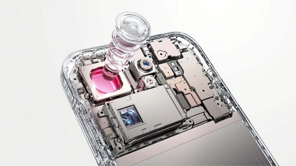 OPPO Find X9 Pro é bom? Veja ficha técnica, preço e se vale a pena no Brasil 6 Parte interna do sistema de câmeras do OPPO Find X9 Pro