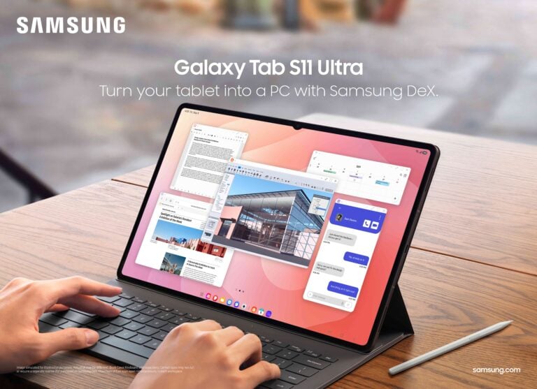 Galaxy Tab S11 Ultra com teclado e caneta