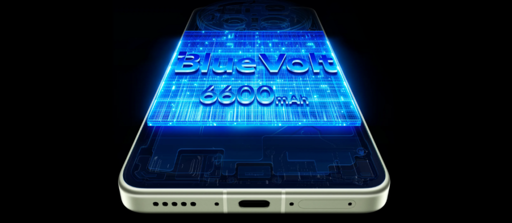 Ilustração da bateria de 6.600 mAh do JOVI X300 Ultra 