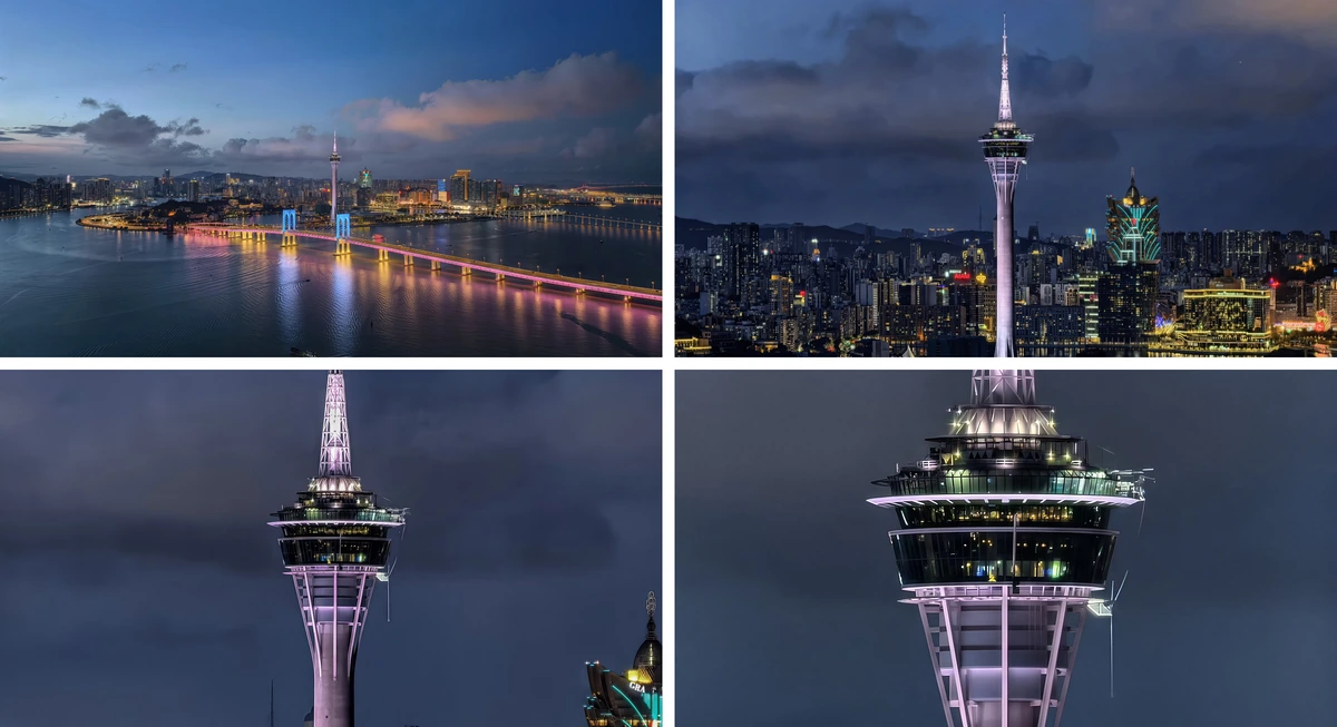 Huawei Pura 80 Pro Vale a Pena em 2026? Análise da Ficha Técnica 8 Quatro fotos da mesma cena feitas com o Huawei Pura 80 Pro em níveis crescentes de zoom
