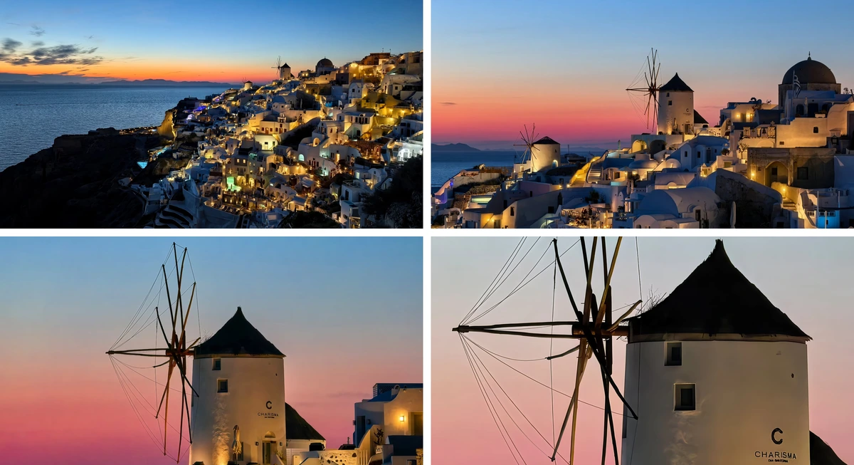 Huawei Pura 80 Ultra Vale a Pena em 2026? Análise do Líder do DXOMARK 8 Quatro fotos da mesma cena feitas com o Huawei Pura 80 Ultra em níveis crescentes de zoom