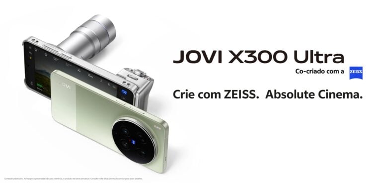 JOVI X300 Ultra com kit fotográfico acoplado