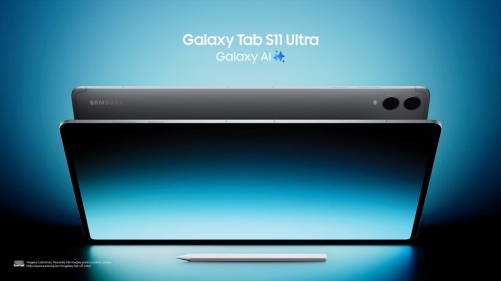 Os 5 Melhores Tablets para Estudar em 2026 13 Galaxy Tab S11 Ultra na cor cinza