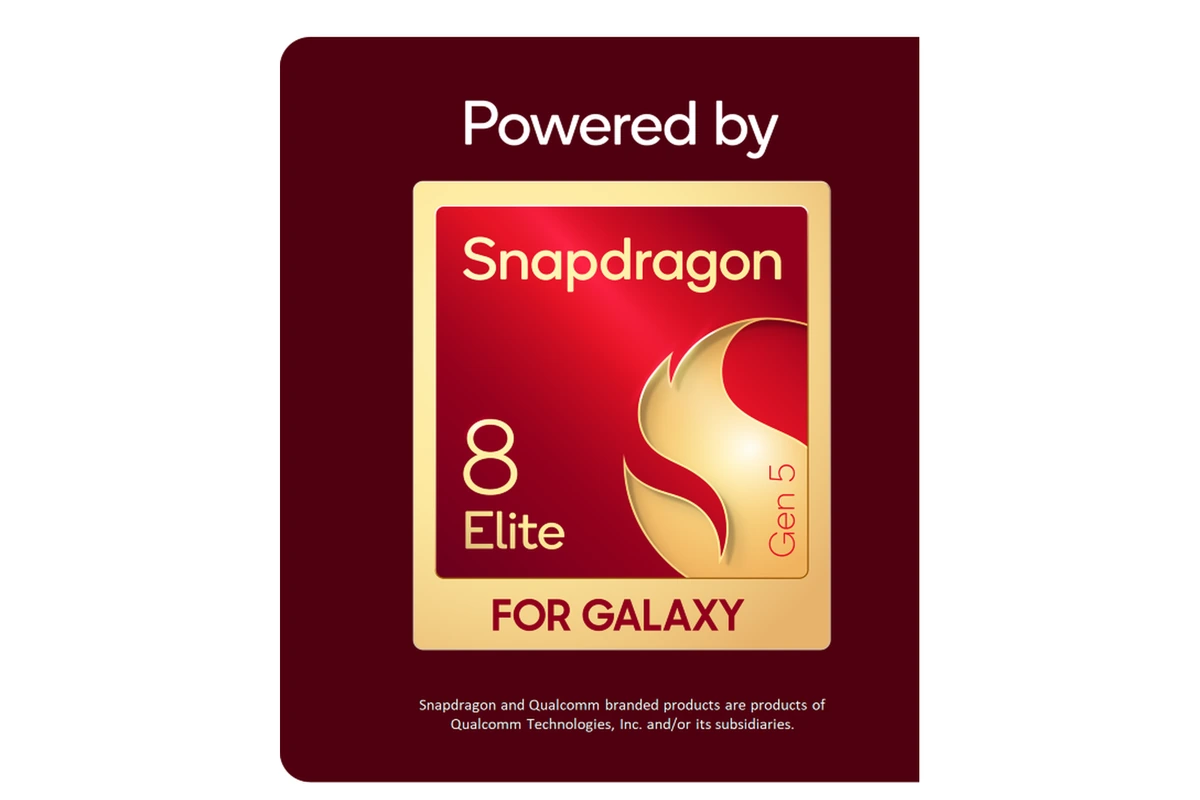 Selo do processador Snapdragon 8 Elite Gen 5 for Galaxy, usado no Galaxy Z Fold 8 Ultra