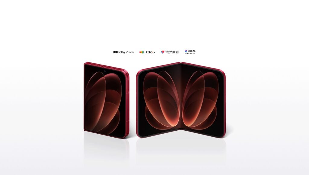 Xiaomi 18 Fold estreia como concorrente do iPhone Duo e Galaxy Z Fold 8; confira 1 Xiaomi 18 Fold na versão Vemelha exibindo a tela externa e a tela interna