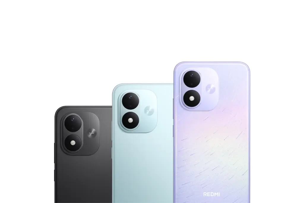 Redmi Note 17: Preço, Ficha Técnica e Qual Modelo Comprar em 2026 8 Traseira do Redmi Note 17 4G nas três cores da versão global, com a câmera de 50 MP no módulo