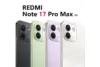 Redmi Note 17 Pro Max: traseira do aparelho em quatro cores, com o módulo de câmera de 50 MP