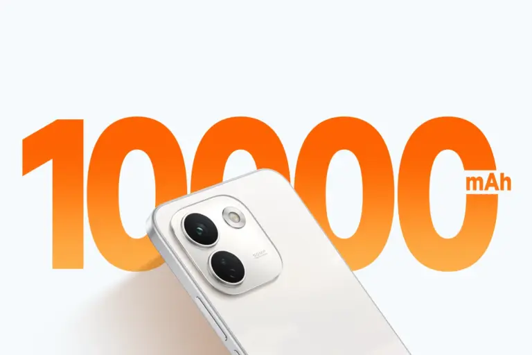 Traseira do Redmi Note 17 Pro Max sobre o número 10000 mAh, a bateria da versão global
