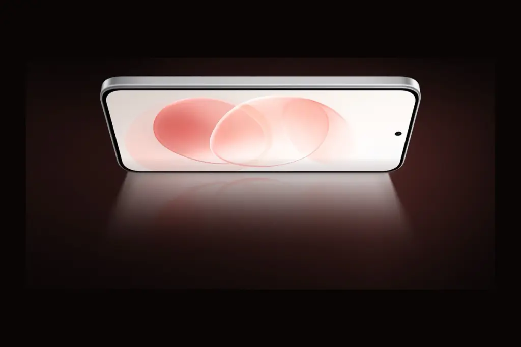 Tela AMOLED de 6,83 polegadas do Redmi Note 17 Pro Max acesa sobre fundo escuro