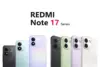 Redmi Note 17 Series: traseiras dos modelos de entrada e dos Pro da linha, lado a lado em todas as cores